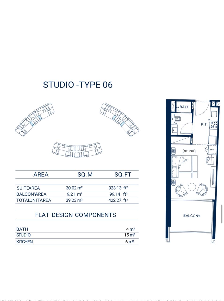 Floor Plan — Binghatti Skyrise Tower B | Skyline & Canal View
